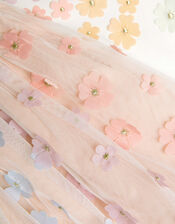 3D Flower Pastel Stripe Disco Set , Pink (PINK), large