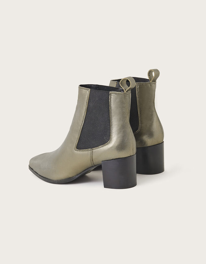 pewter metallic booties