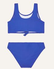 Tie Front Bikini, Blue (BLUE), large