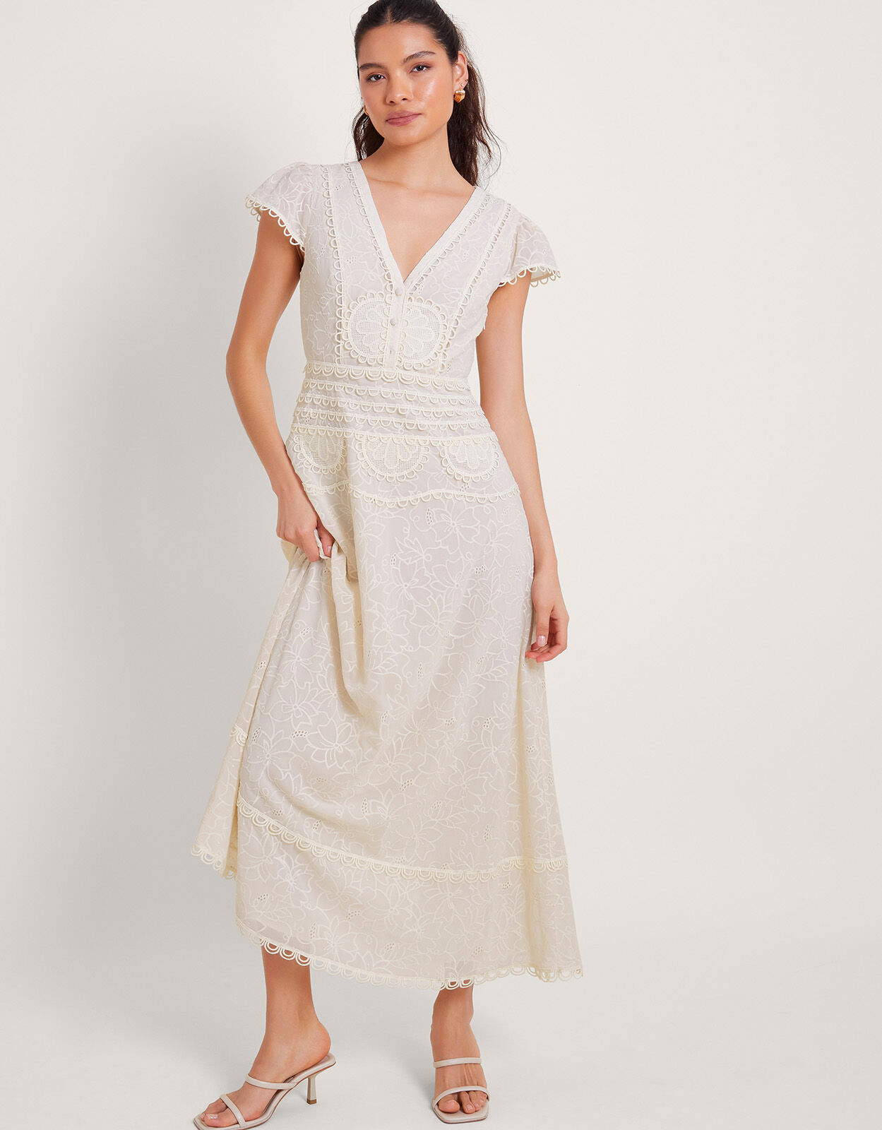 Monsoon cream dress 2025
