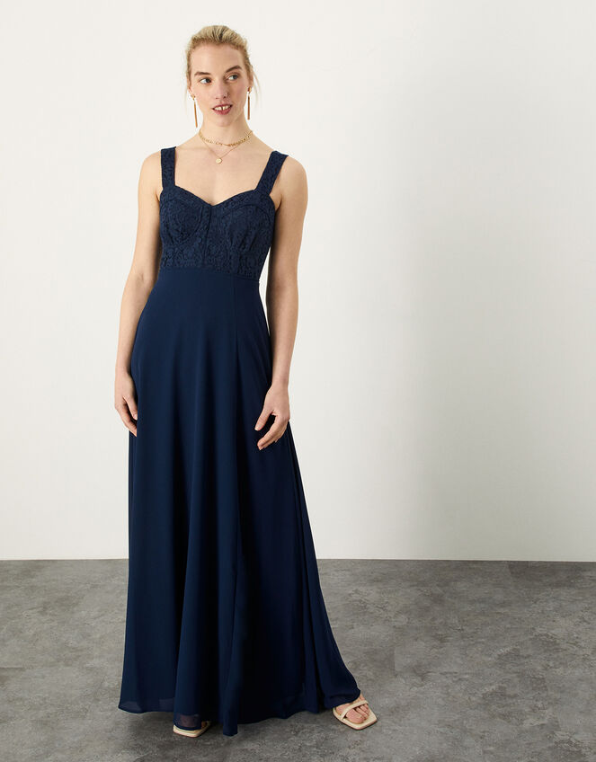 Lori Lace Maxi Dress, Blue (NAVY), large