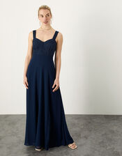 Lori Lace Maxi Dress, Blue (NAVY), large