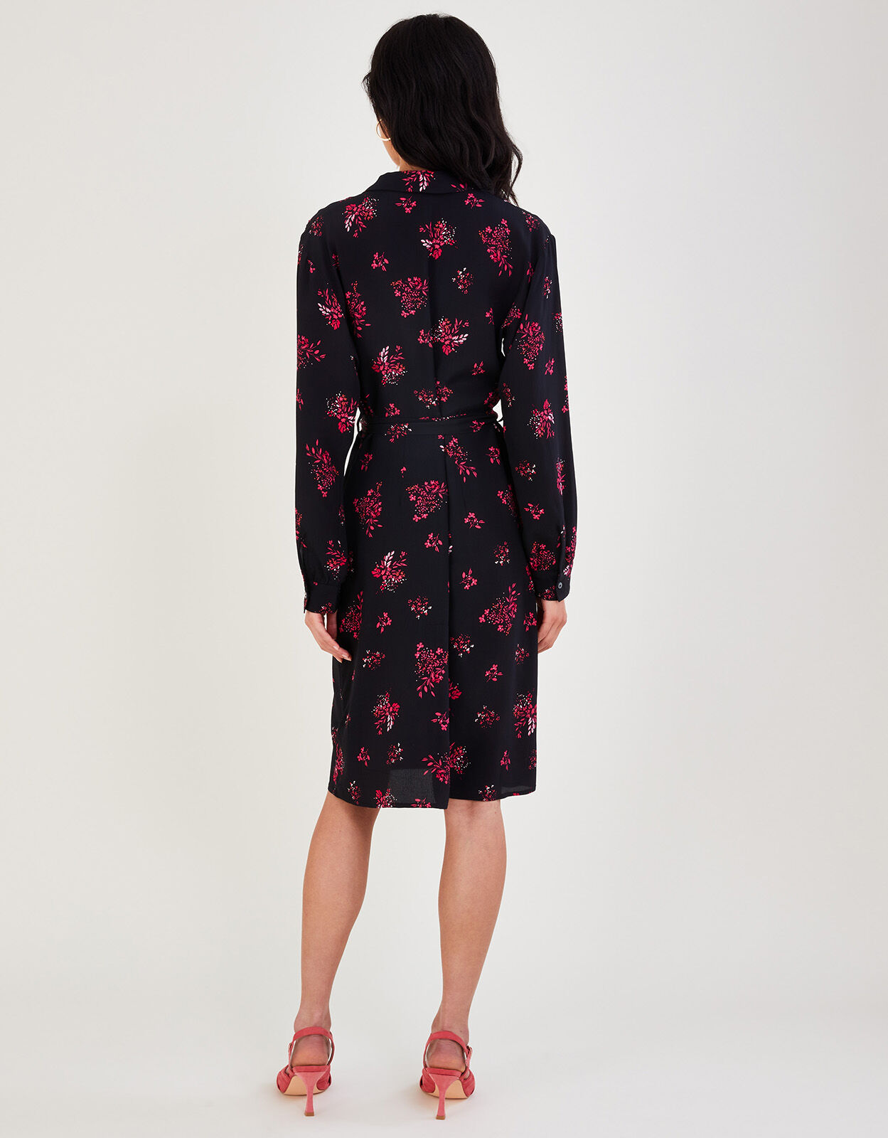 Monsoon black top floral dress