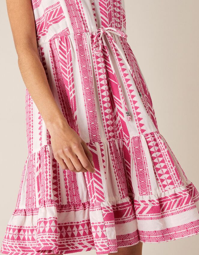 Woven Jacquard Dress, Pink (PINK), large