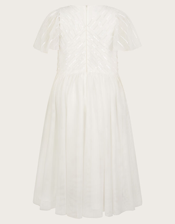 Sunray Embellished Dress, Ivory (IVORY), large