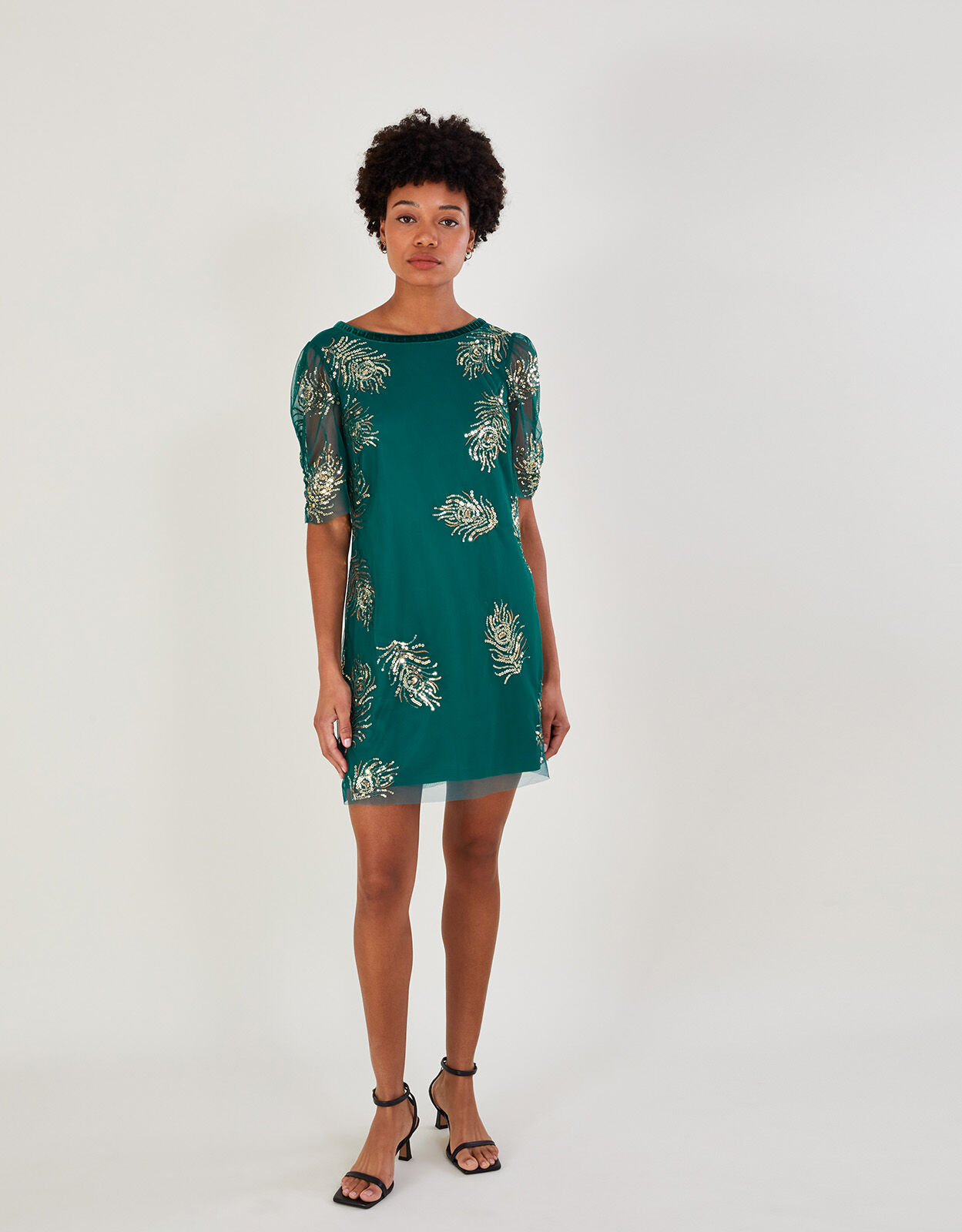 Monsoon emerald green best sale dress