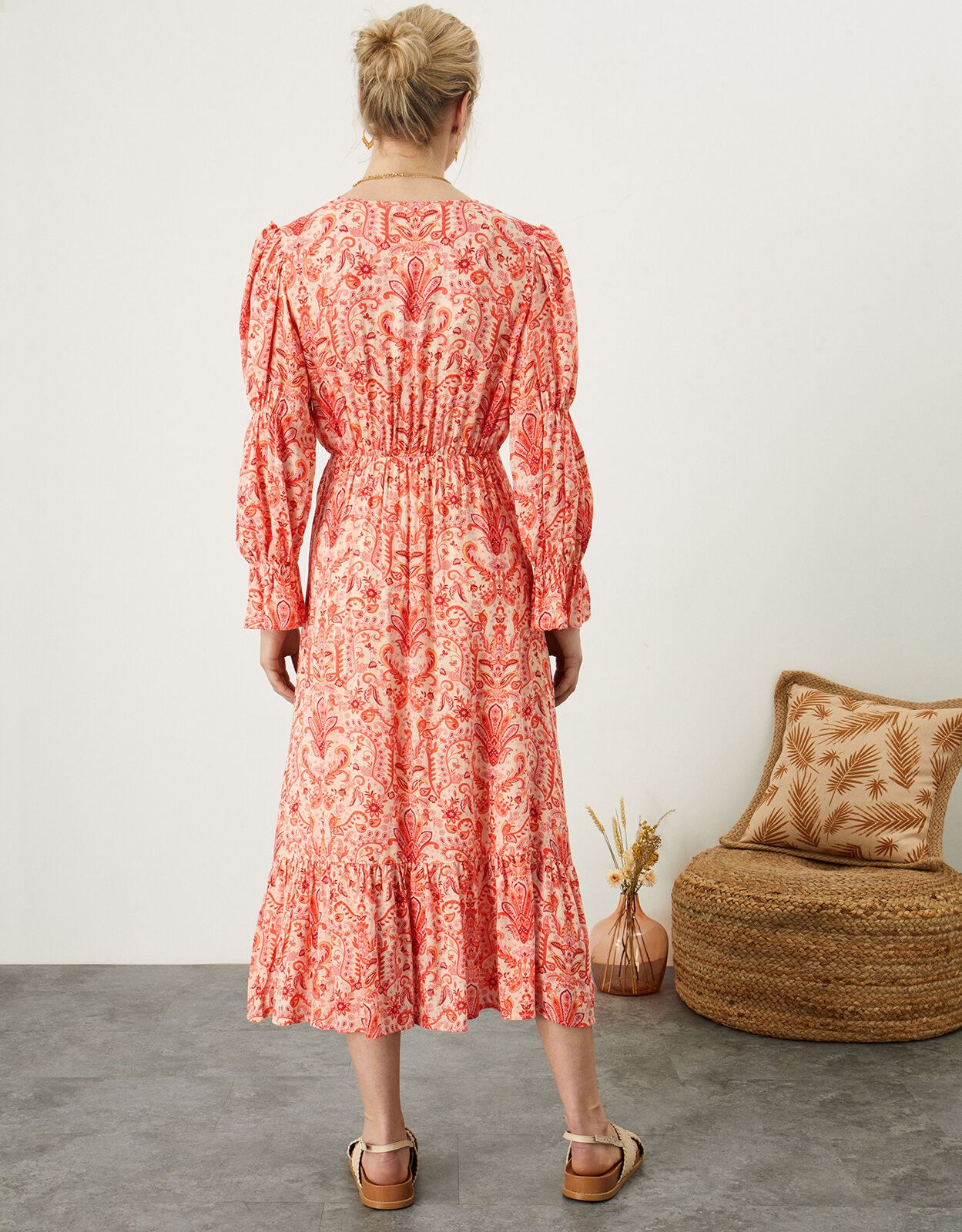 Orange hotsell paisley dress