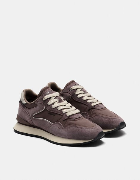Hoff City Suede Trainers, Red (BURGUNDY), large