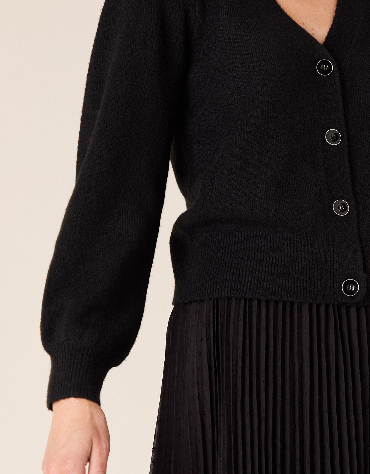 Blouson sleeve cardigan best sale