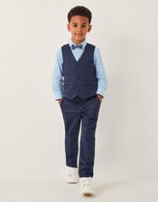 Oliver Check 4-Piece Suit, Blue (NAVY), large