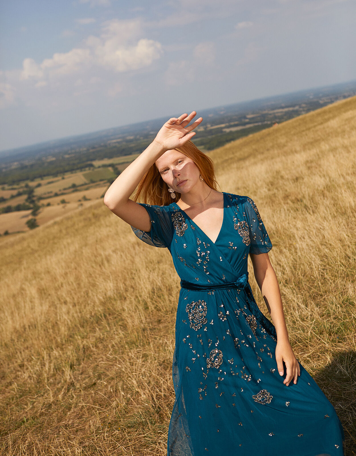 Monsoon teal dress cheap