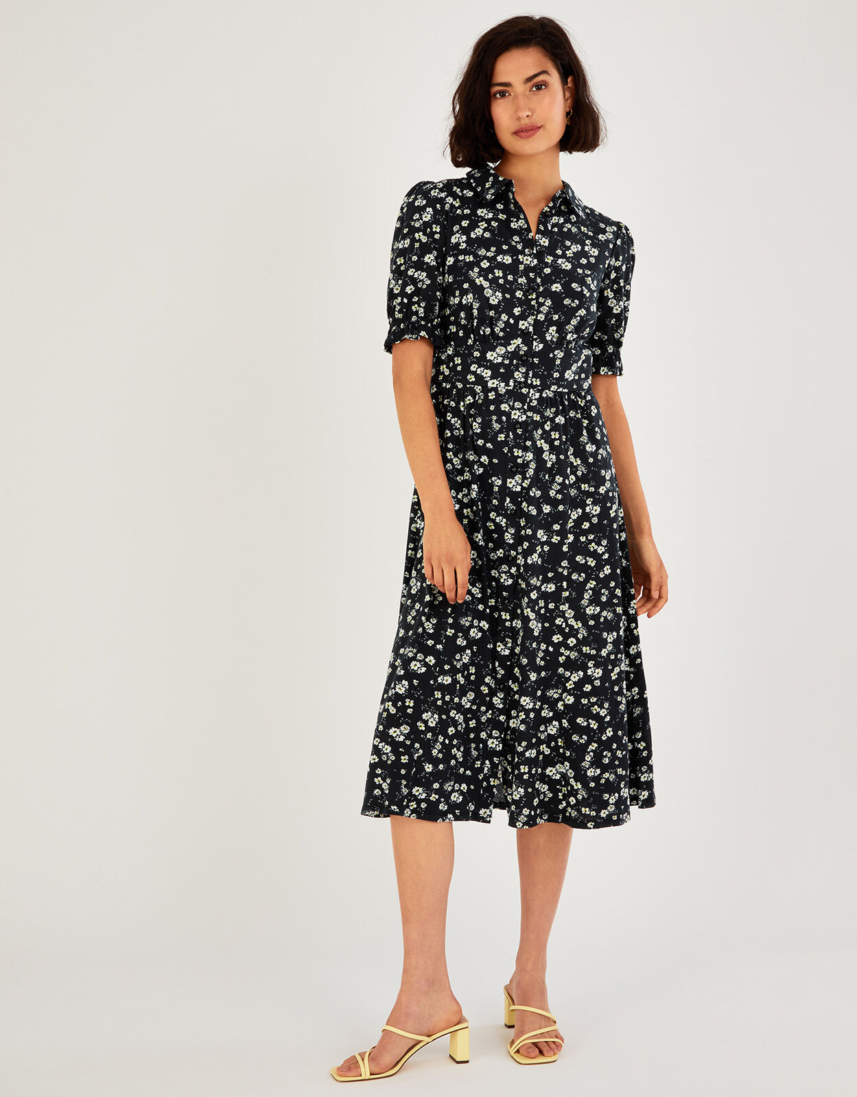 Monsoon black and sales white dress