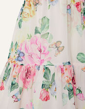Rose Print Chiffon Dress, Multi (MULTI), large