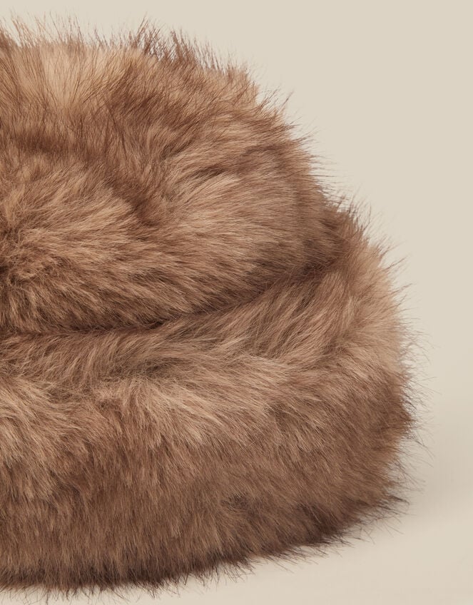 Rhi Faux Fur Hat, , large