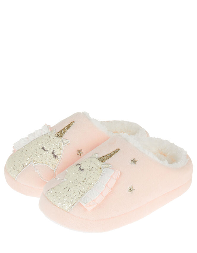 Unicorn Slippers, Pink (PINK), large