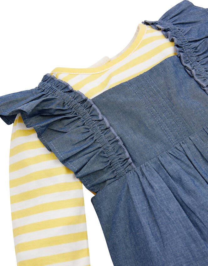 Baby Daisy Dungarees Set, Blue (BLUE), large