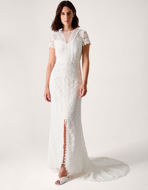 Sienna Lace Maxi Wedding Dress, Ivory (IVORY), large