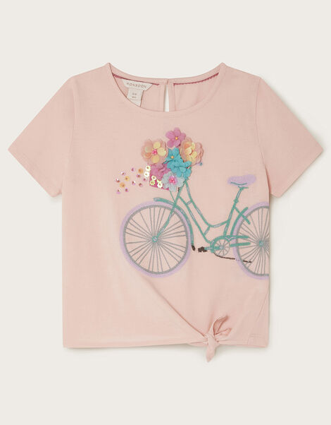 Floral Bike T-Shirt, Pink (PINK), large