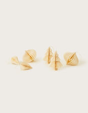 Honeycomb Hanging Decoration Assortment 6 Pack, White (WHITE), large