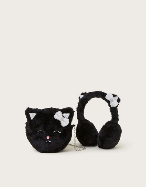 Cat Earmuffs and Bag Set, , large