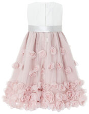 Baby Ianthe 3D Flower Dress, Pink (DUSKY PINK), large