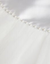 Pearl Embellished Bow Dress, Ivory (IVORY), large