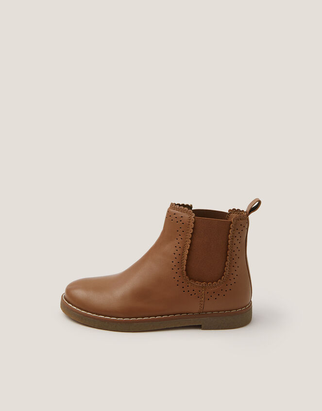 Leather Chelsea Boots, Tan (TAN), large