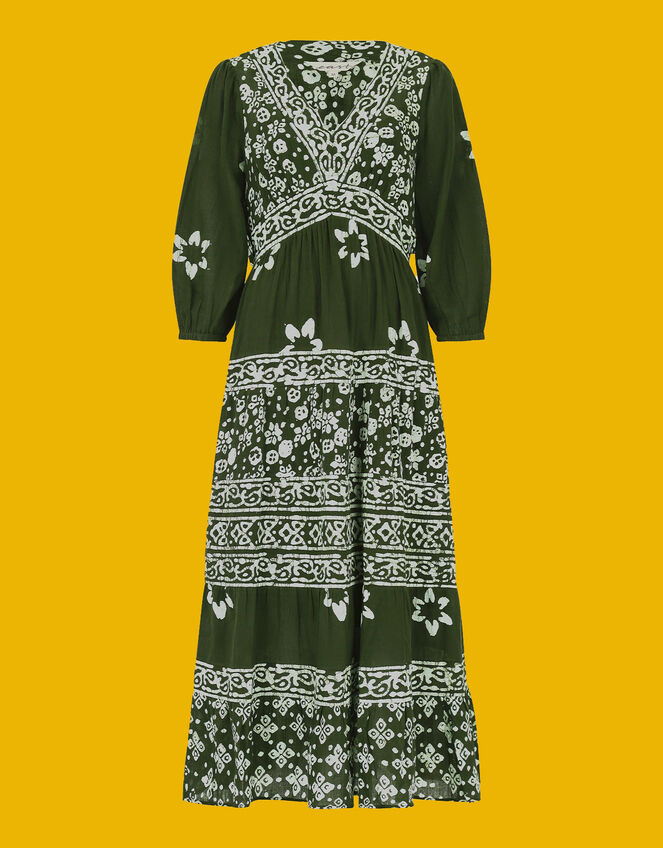 East Christine Gauze Dress, Green (GREEN), large