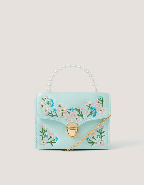 Floral Embroidered Bag, , large