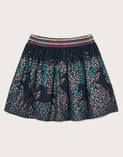 Unicorn Foil Skirt, Blue (NAVY), large