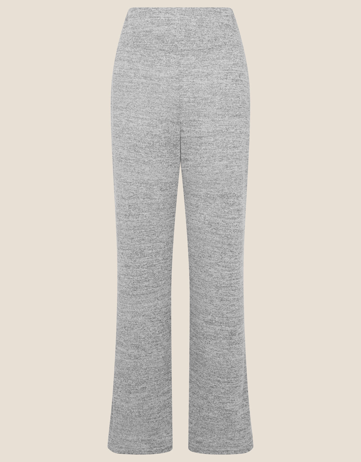 Lounge Marl Jersey Wide Leg Joggers Grey