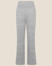 Lounge Marl Jersey Wide-Leg Joggers, Grey (GREY), large