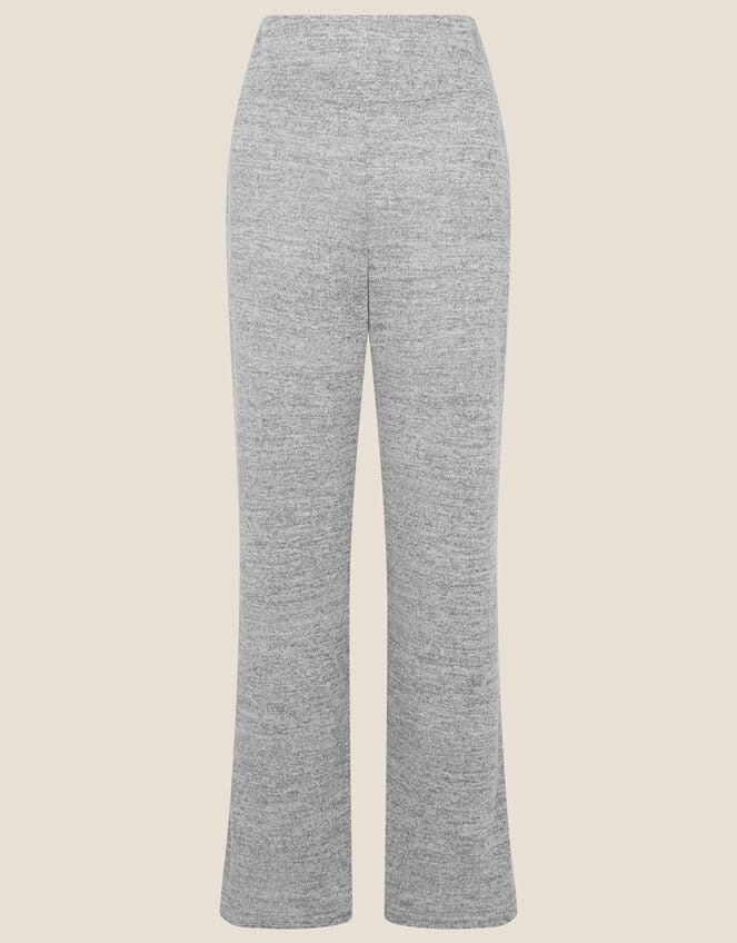 Lounge Marl Jersey Wide-Leg Joggers, Grey (GREY), large