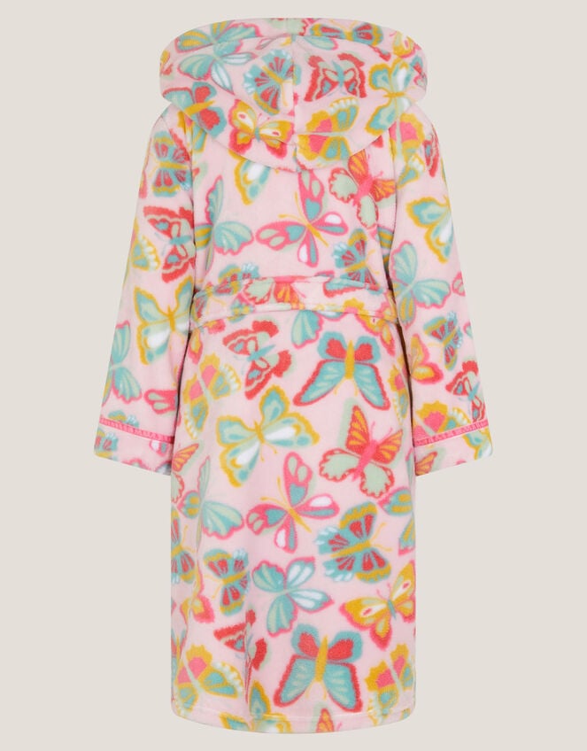Butterfly Print Dressing Gown, Pink (PINK), large