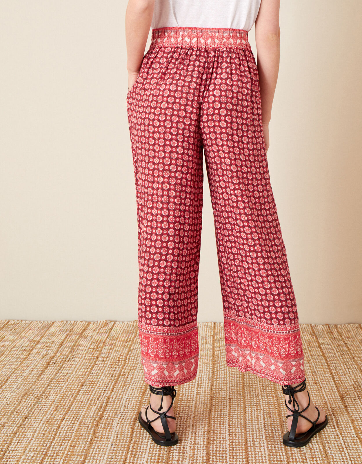 Jade Printed Trousers in LENZING 