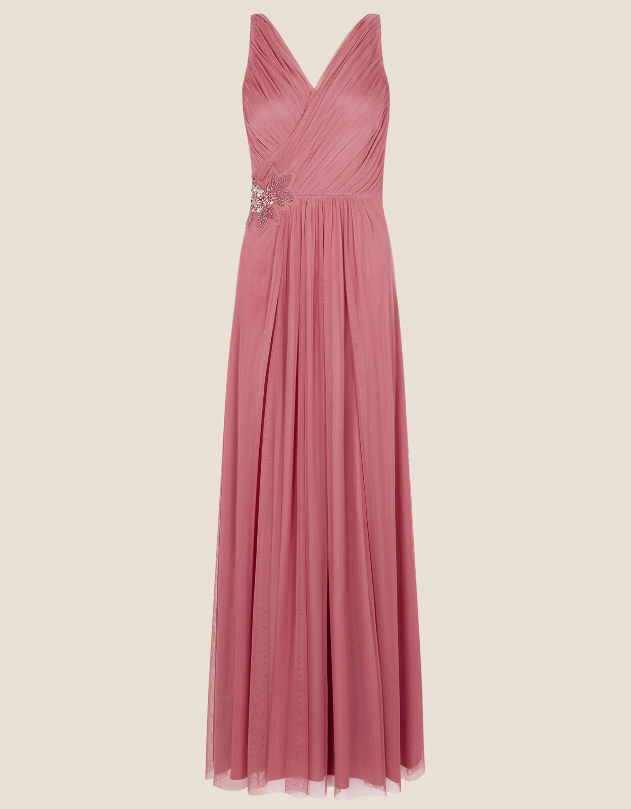 Monsoon pink maxi dress shop