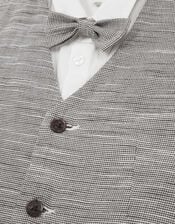 Greyson 3-Piece Houndstooth Waistcoat & Shirt, Blue (NAVY), large