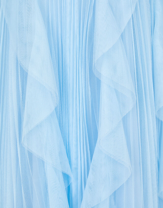 Scarla Sequin Ruffle Party Dress, Blue (PALE BLUE), large