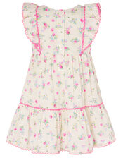 Baby Dobby Ditsy Dress, Ivory (IVORY), large