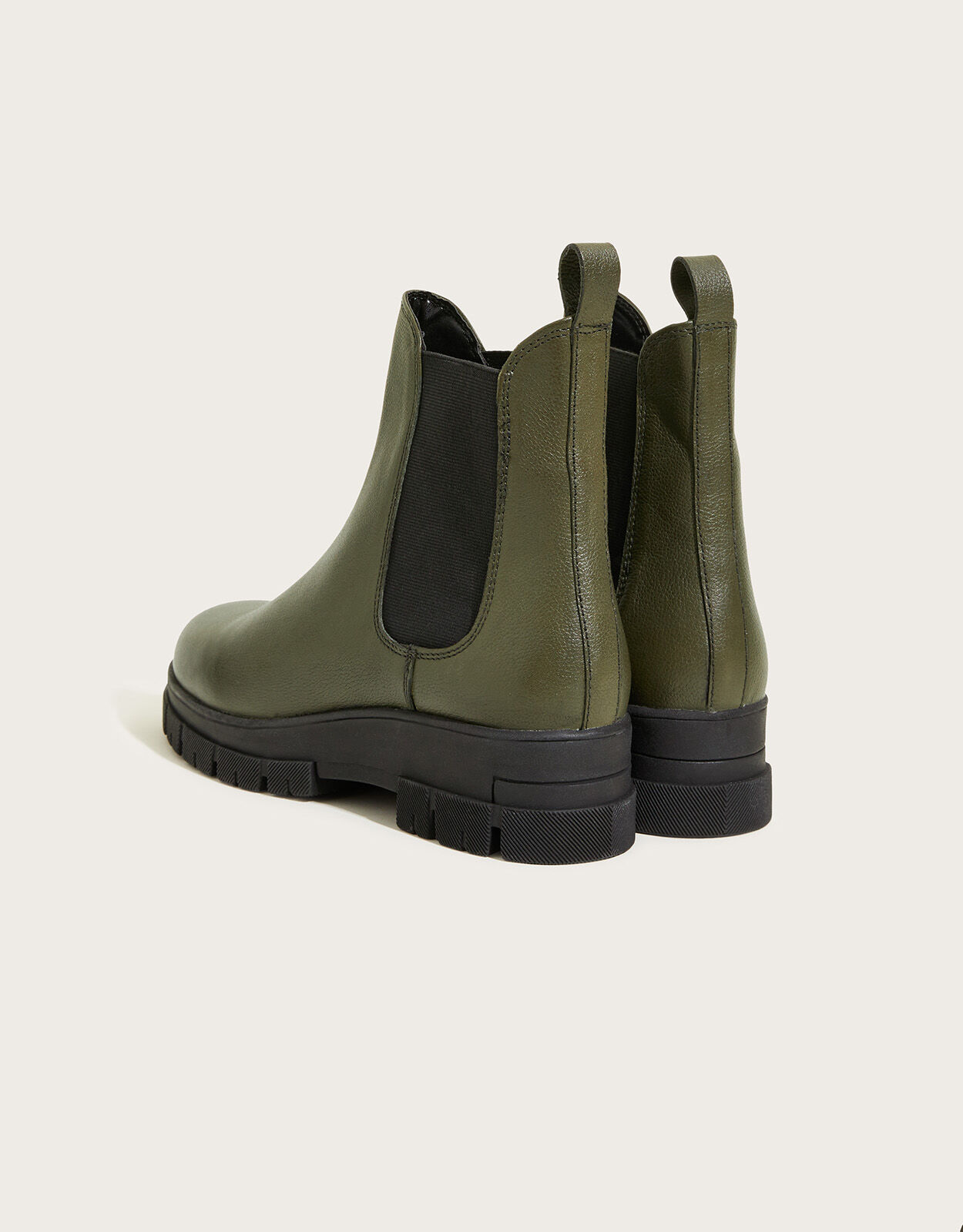 Short Leather Ankle Stomper Boots Green Women s Shoes Monsoon US