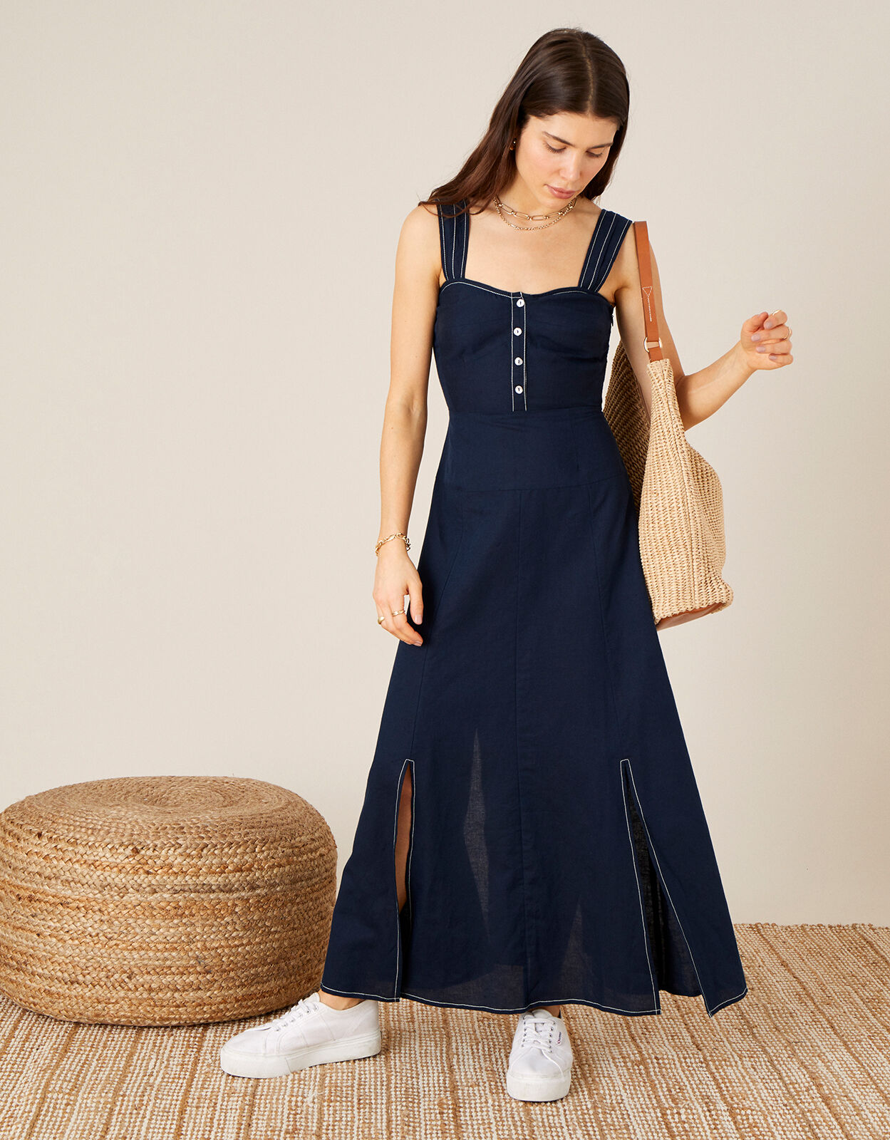 Monsoon linen dress hot sale