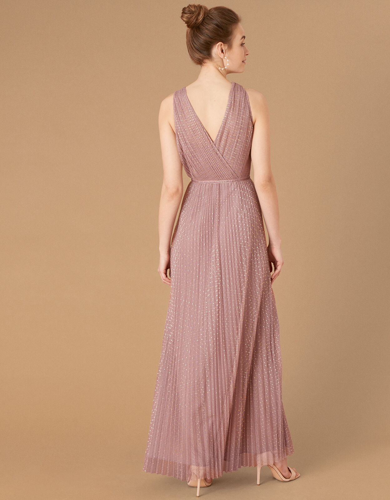 Freya Spot Print Maxi Dress Pink