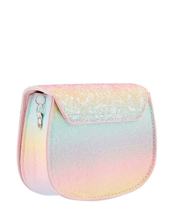 Flamingo Rainbow Glitter Bag, , large