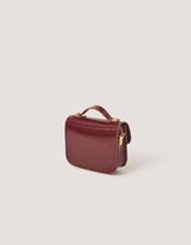Mini Patent Satchel Bag & Hair Clips Set, , large