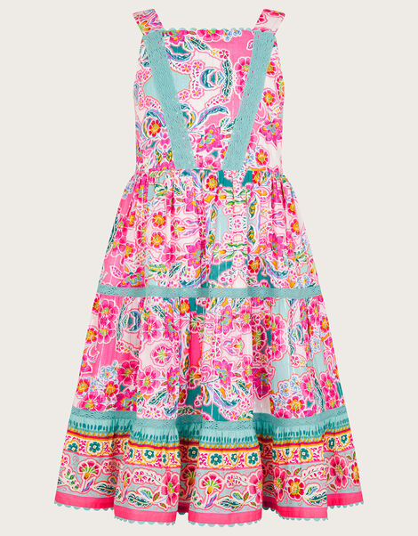 Heritage Floral Maxi Dress, Pink (BRIGHT PINK), large