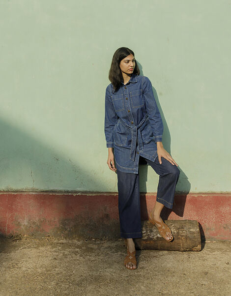 Shirley Denim Shirt Dress , Blue (DENIM BLUE), large