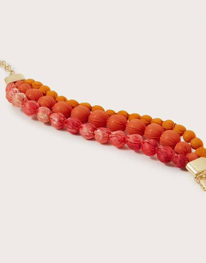 Fabric Beaded Bracelet, , large