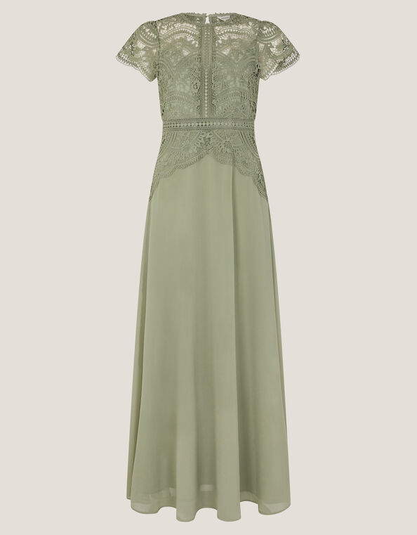 Monica Lace Bridesmaid Dress, Green (PALE GREEN), large