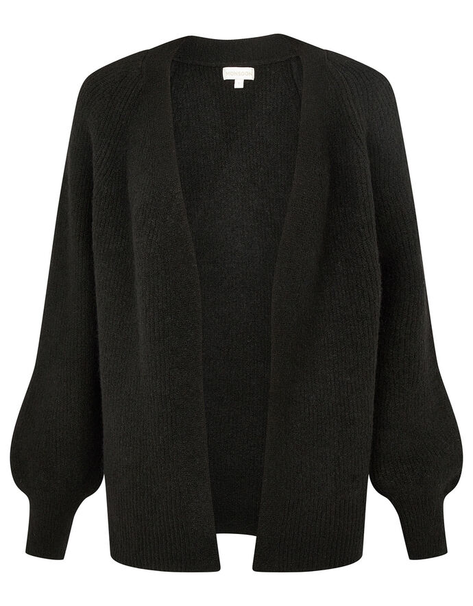 Cosy Knit Cardigan in Wool Blend Black | Cardigans | Monsoon Global.