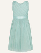 Boutique Meadow Embroidered Dress, Blue (BLUE), large